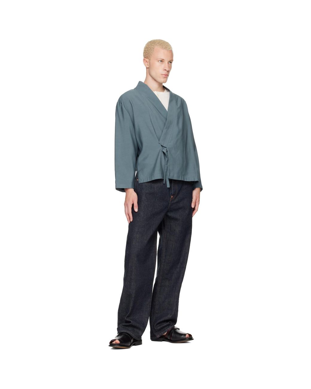 KENZO Blue Paris Tulip' Straight Fit Jeans for men