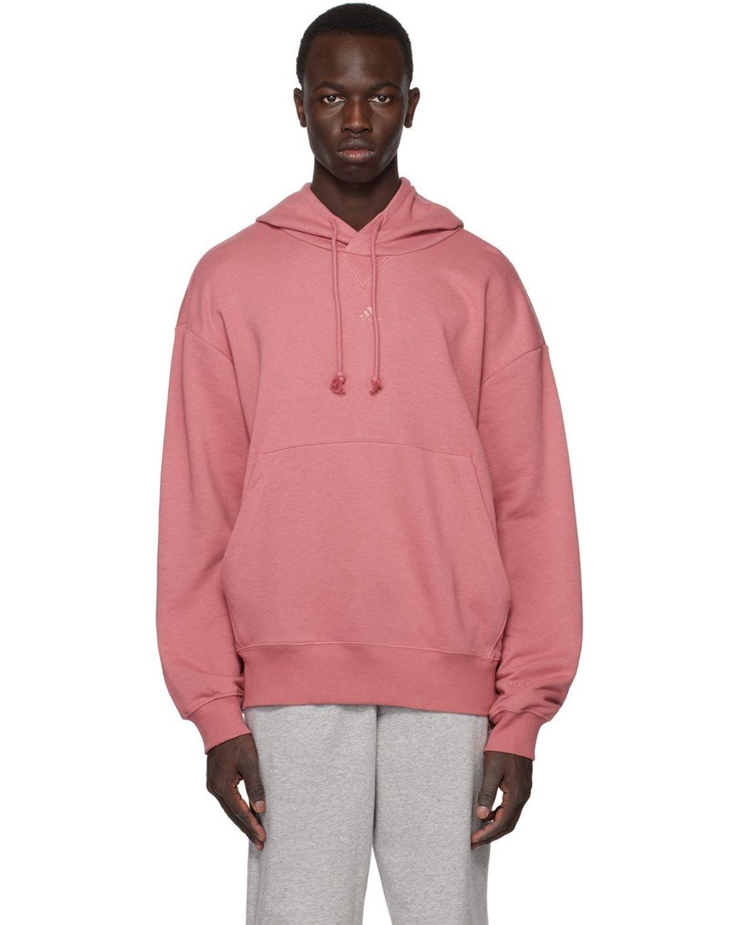 adidas Originals Pink All Szn Hoodie for Men | Lyst