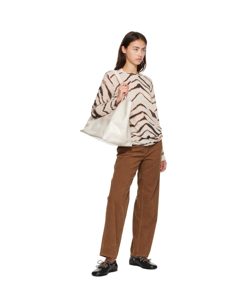 NOTHING WRITTEN Natural Off- Large Tote