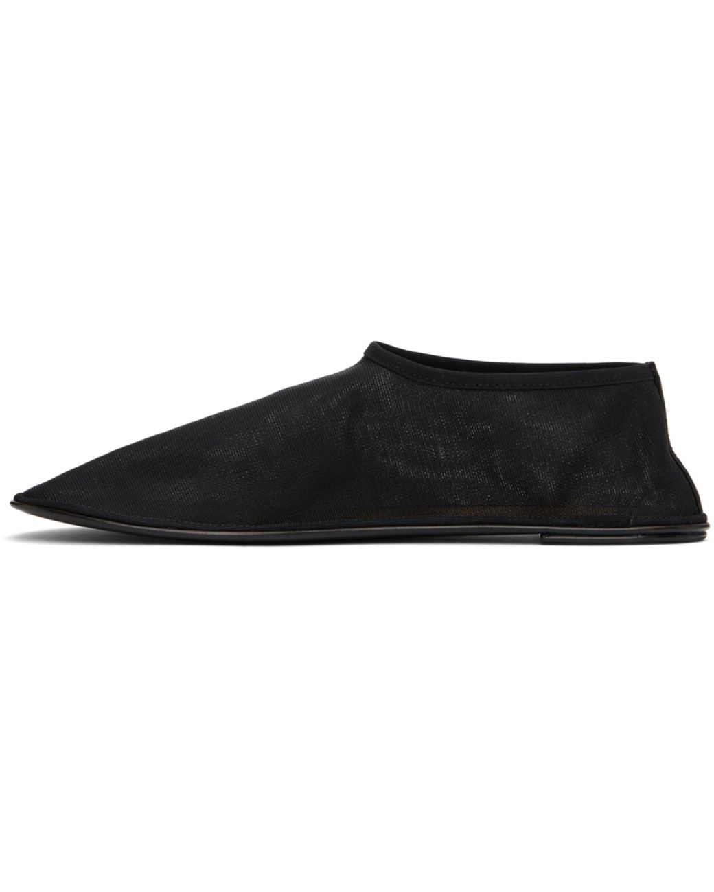 The Row Black Sock Loafers