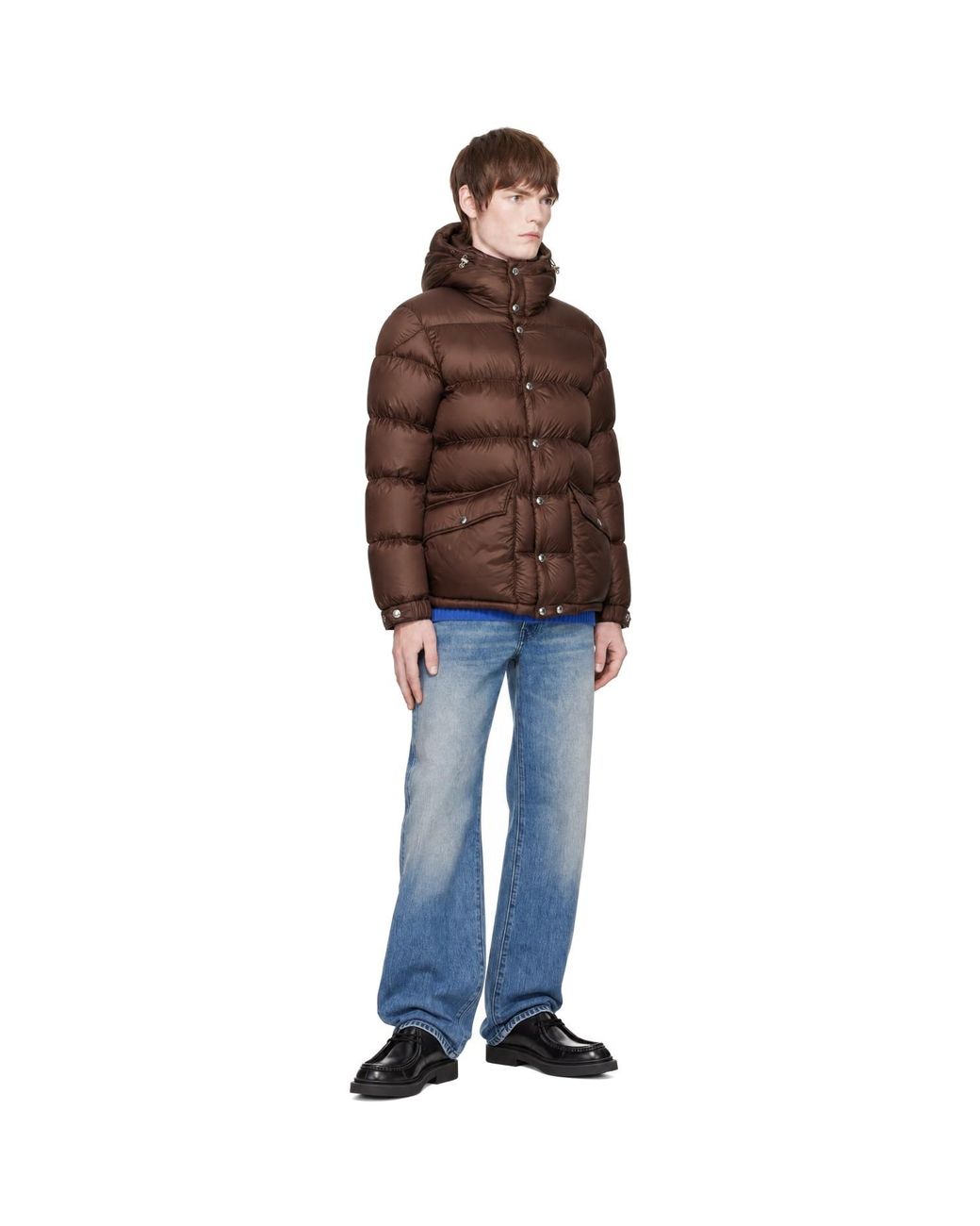 Moncler Brown Orelith Short Down Jacket for men