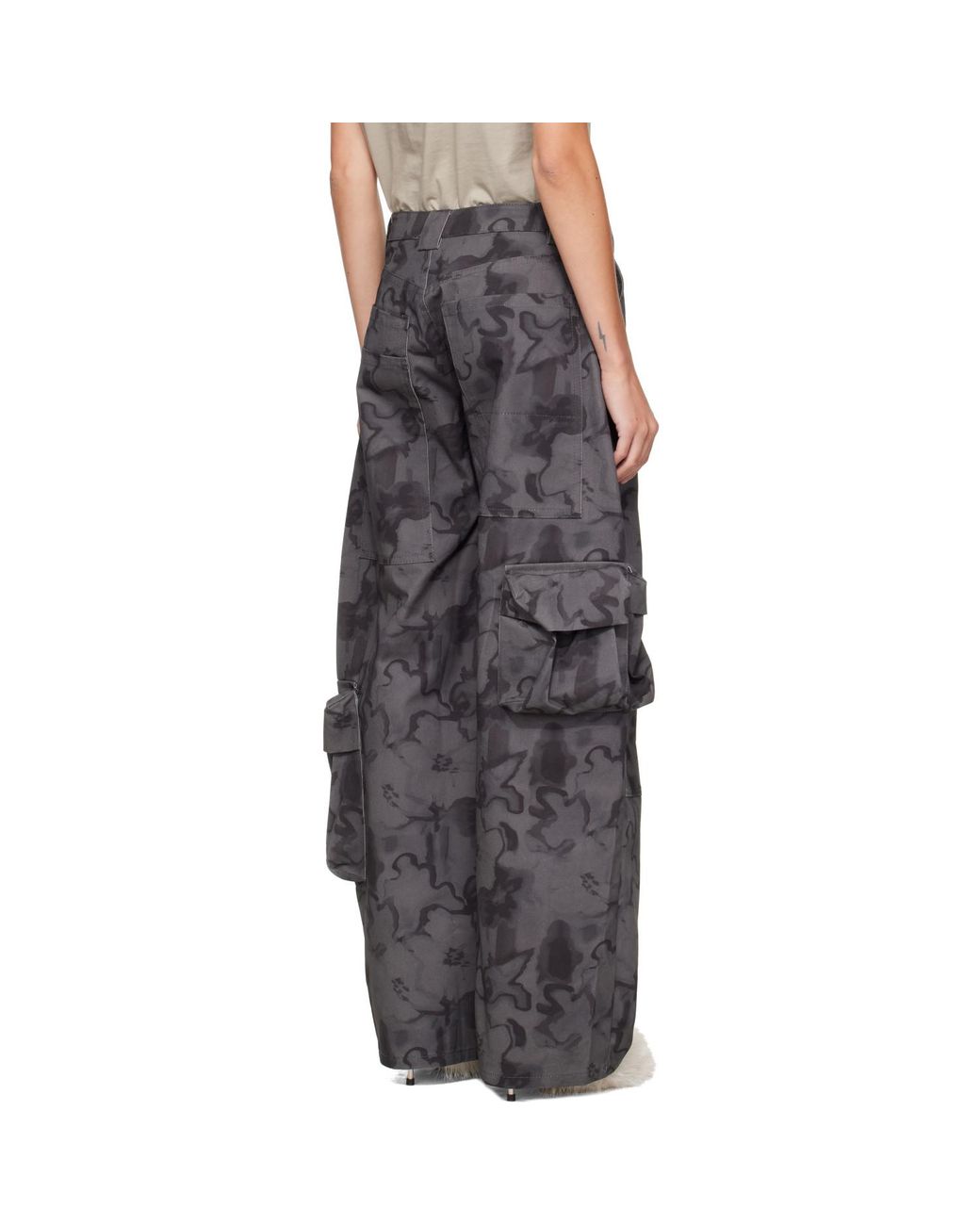Collina Strada Gray Lawn Cargo Pants