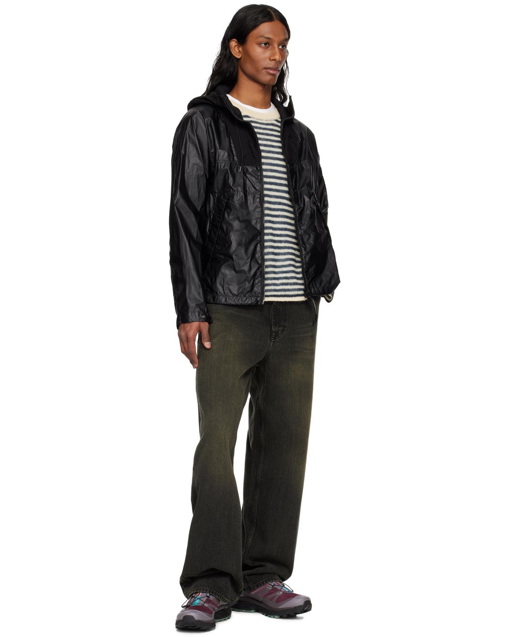 C.P. Company Cs Ii Mixed Hooded Lens Jacket in Black for Men | Lyst UK