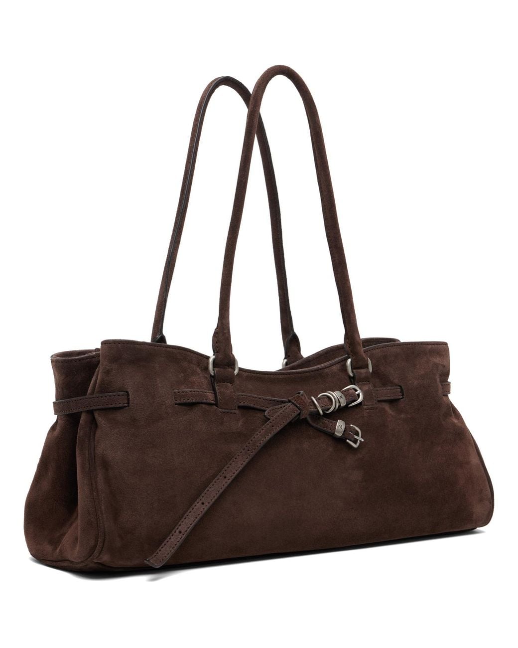 MARGE SHERWOOD Brown Soft Grandma Shoulder Bag