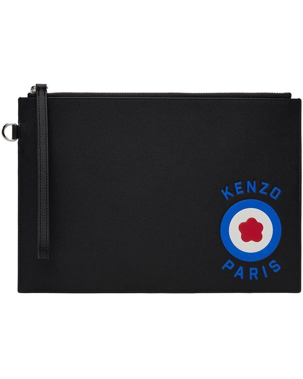 KENZO Black Paris Large Printed Pouch for Men | Lyst