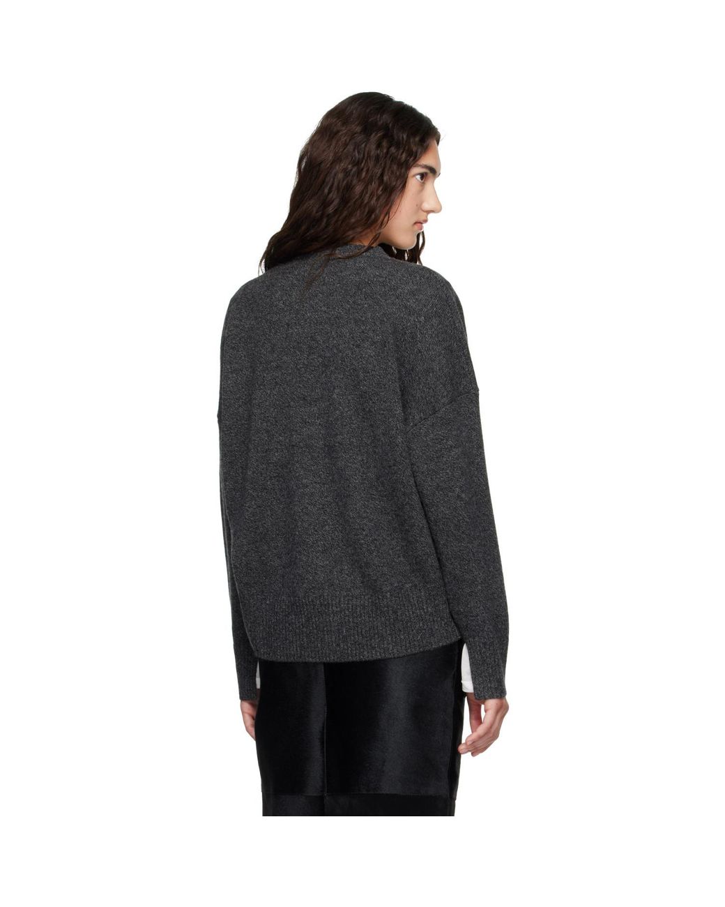 Loulou de Saison Black Anton Lds Cashmere Sweater