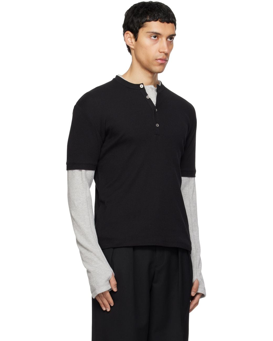 Carrera Black Dorven Henley for men