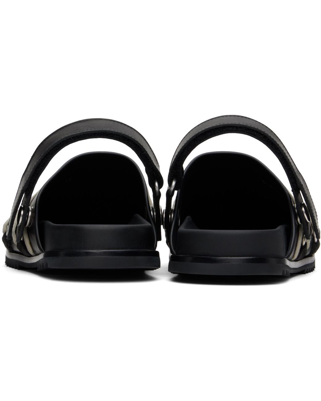 Rick Owens Hollywood Megalaced Granola Mules in Black | Lyst