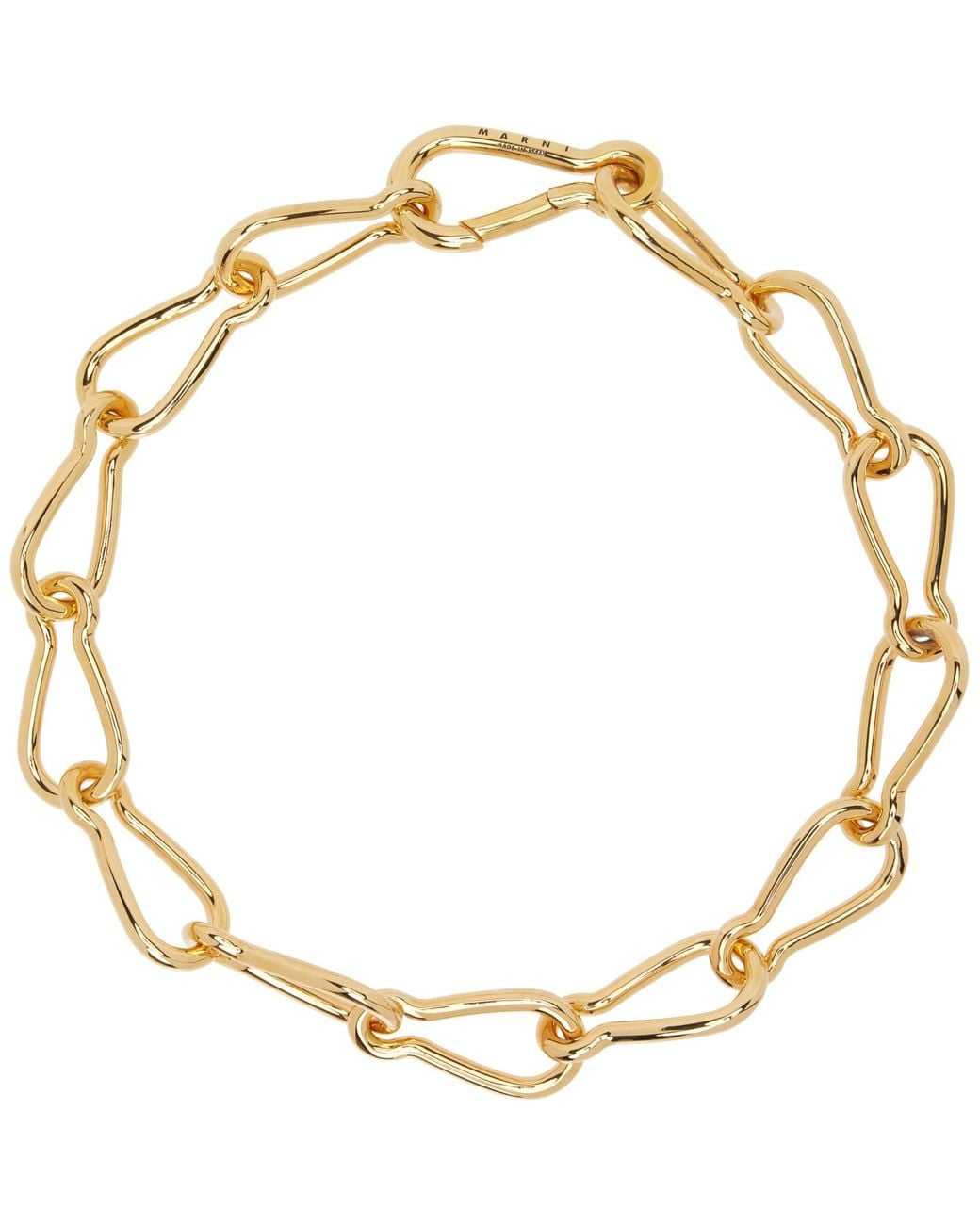 Marni Metallic Chain Necklace for men
