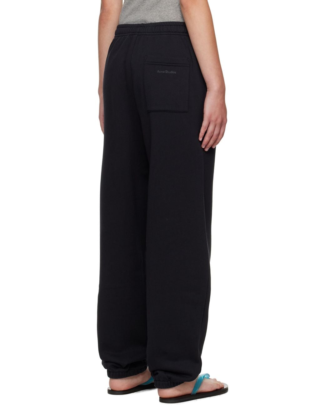 Acne Black Cotton Sweatpants
