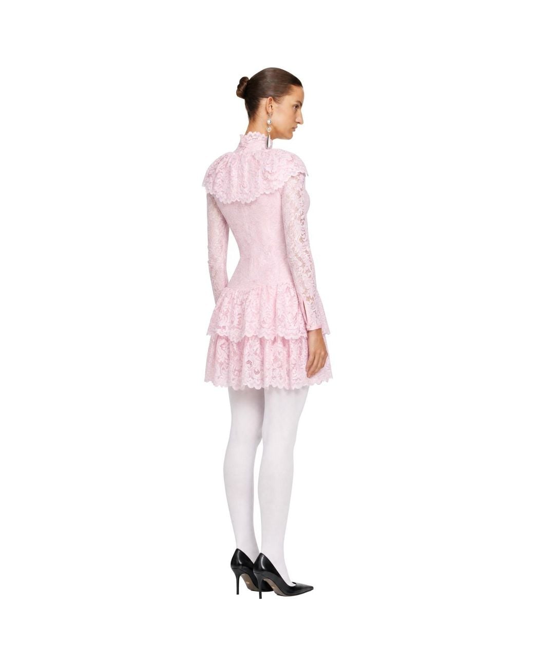 LAURA ANDRASCHKO Pink Teatime Midi Dress