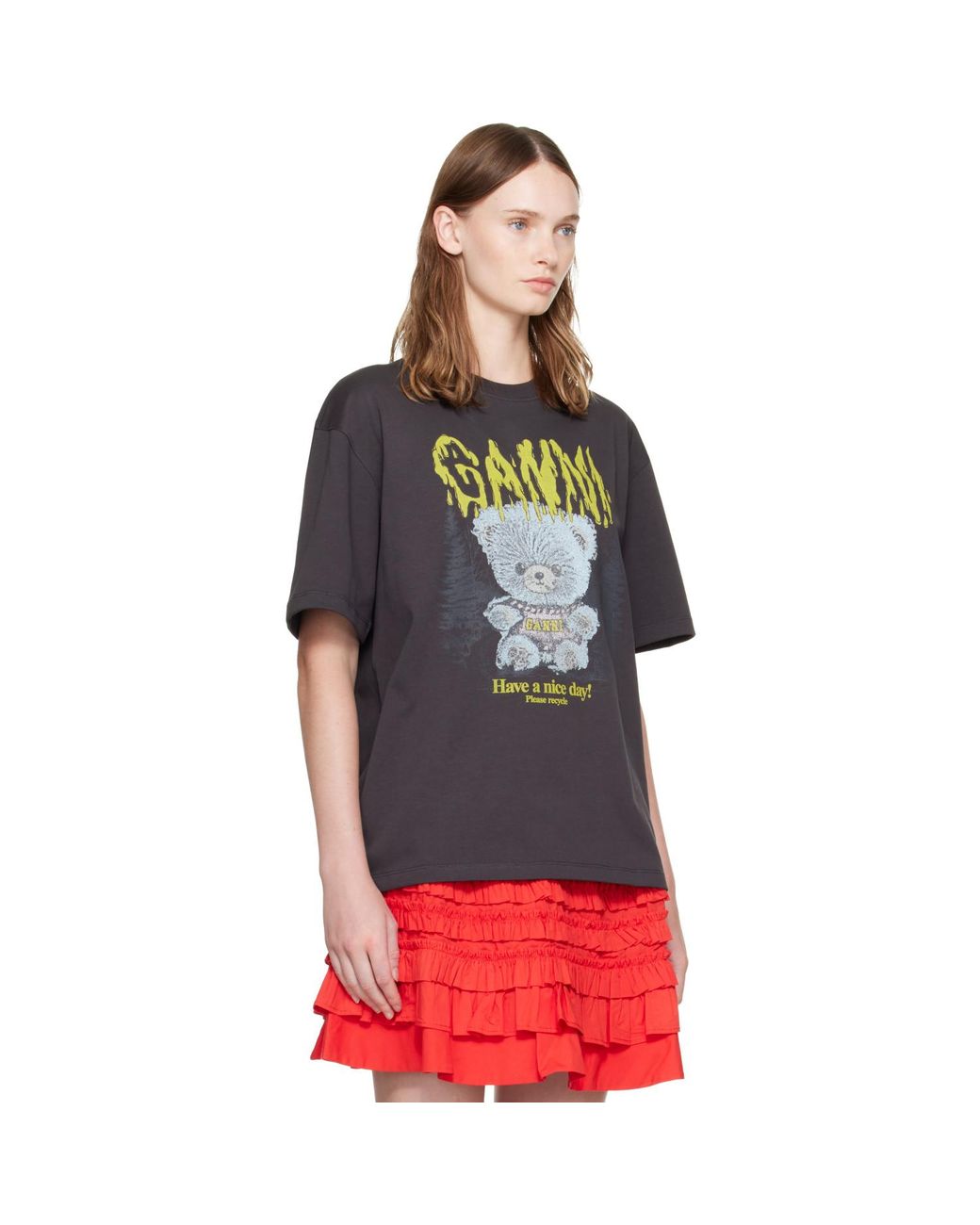 Ganni Multicolor Forest Teddy T-Shirt