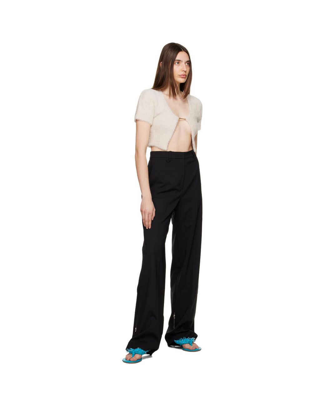 Jacquemus Black Off-white 'la Maille Neve' Cardigan