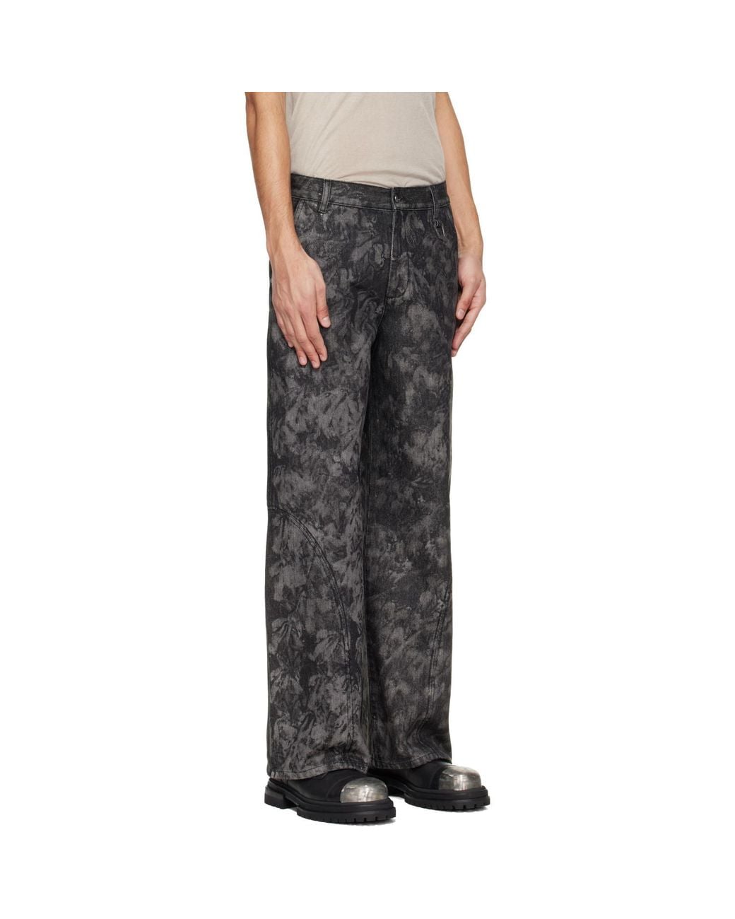 HELIOT EMIL Black Basalt Jeans for men