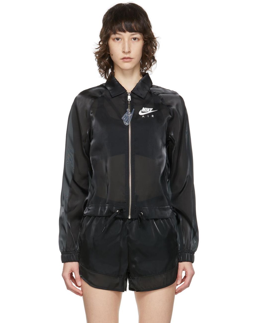 Nike Black Sportswear Air Sheen Jacket Lyst