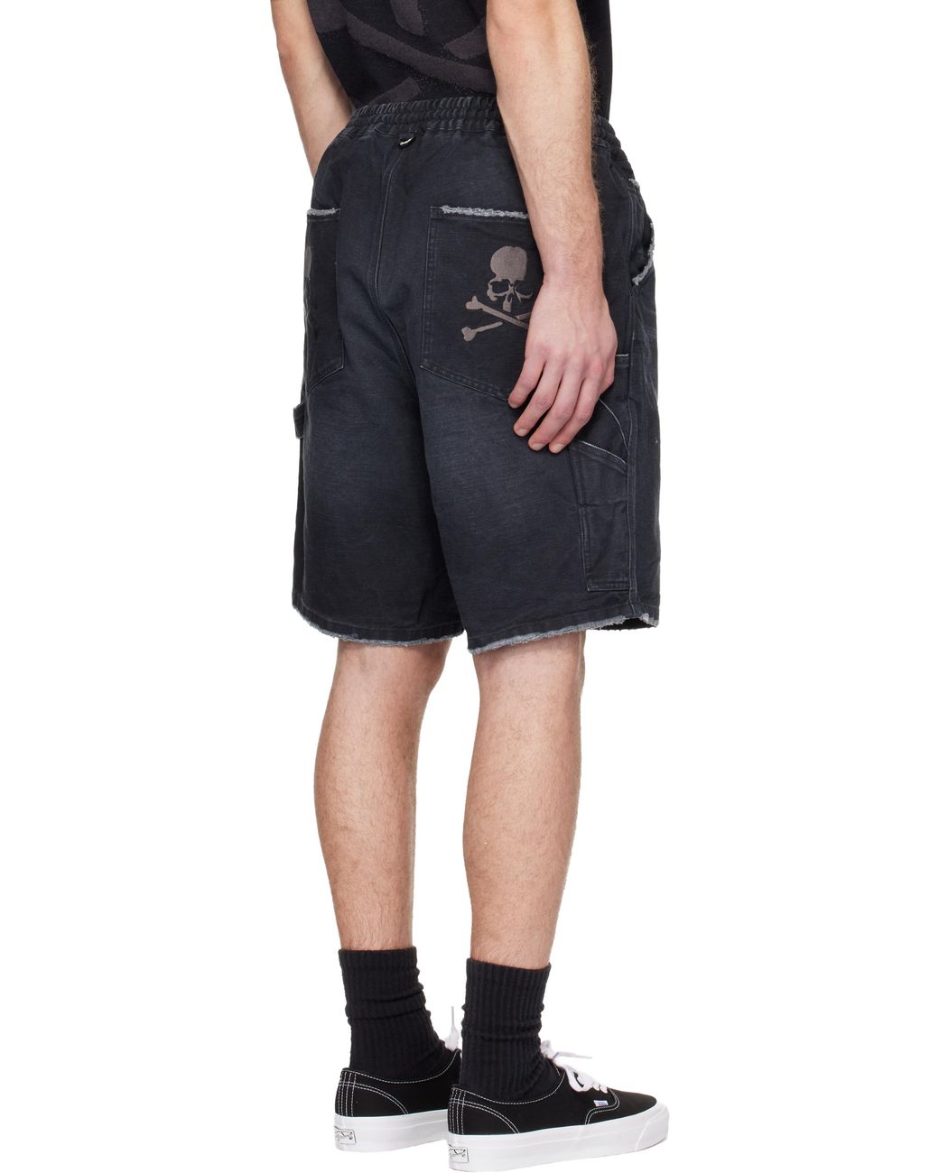MASTERMIND WORLD Blue Mw Duck Painter Shorts for men