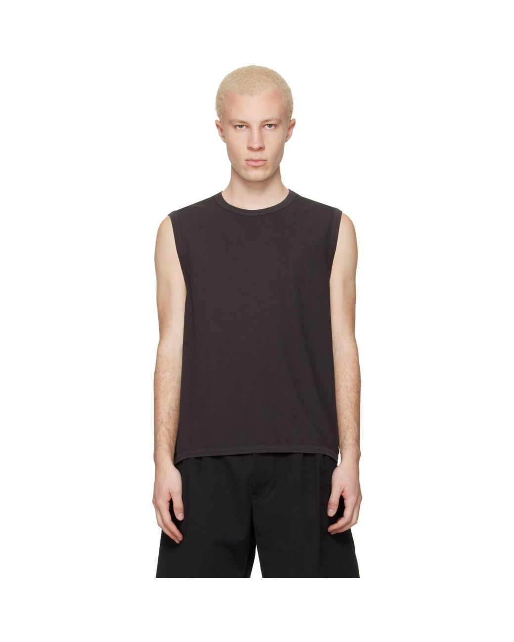 Lady White Co. Black Sleeveless T-Shirt for men