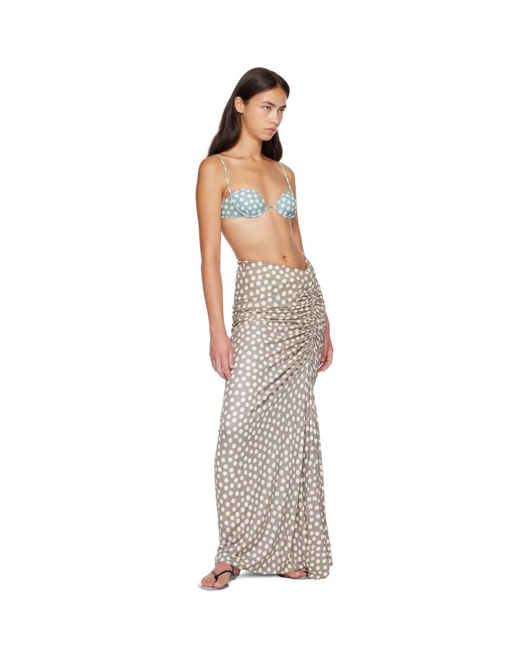 Alaïa Blue Polka Dot Bikini