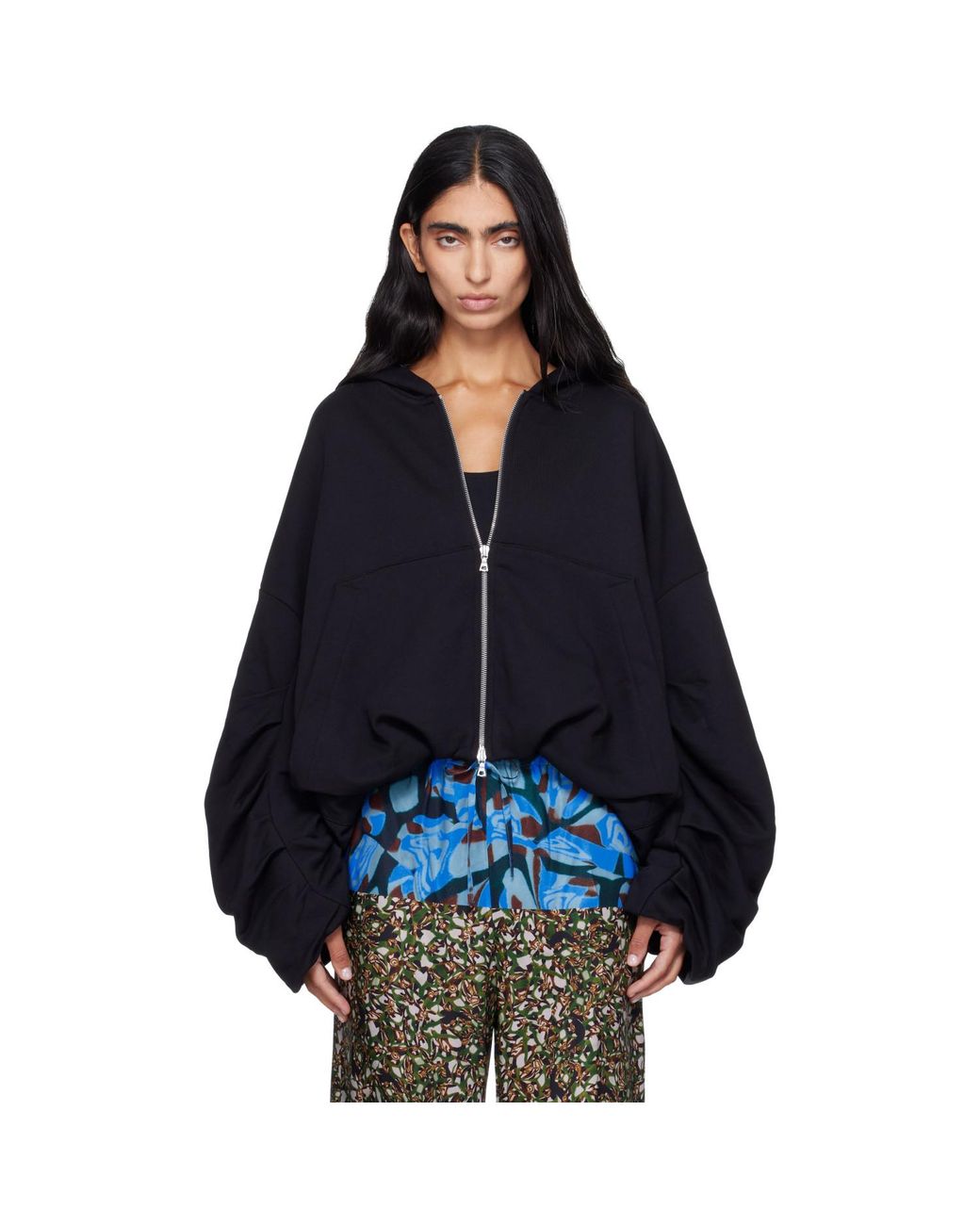 Dries Van Noten Blue Hannett Tris Hoodie