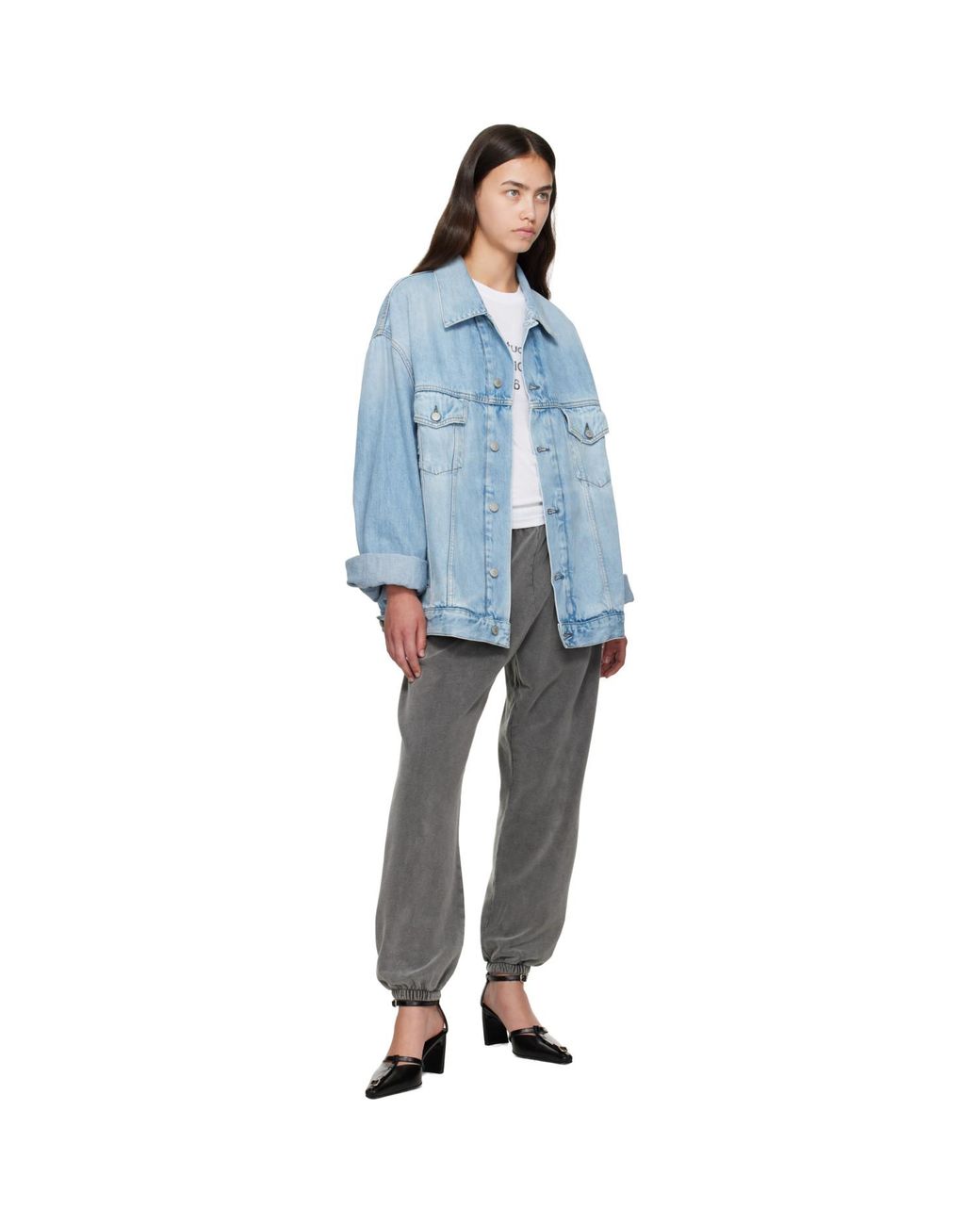 Acne Blue Oversized Denim Jacket