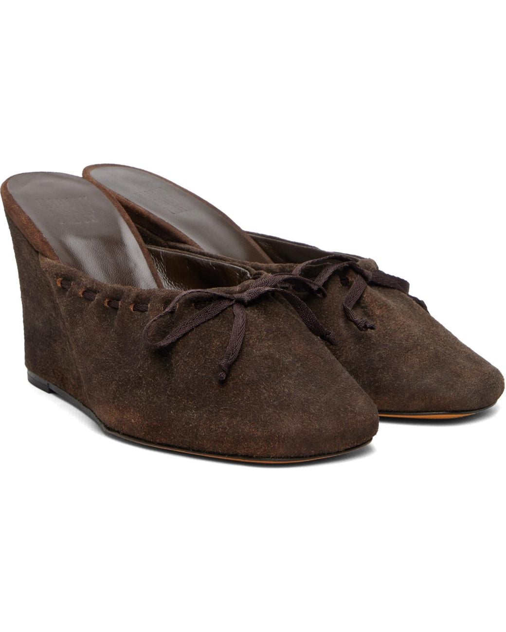 Maryam Nassir Zadeh Brown Ballet Wedge Heels