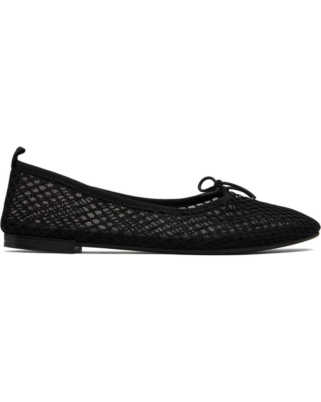 Repetto Black Garance Transparent Rubber Sole Ballerina Flats