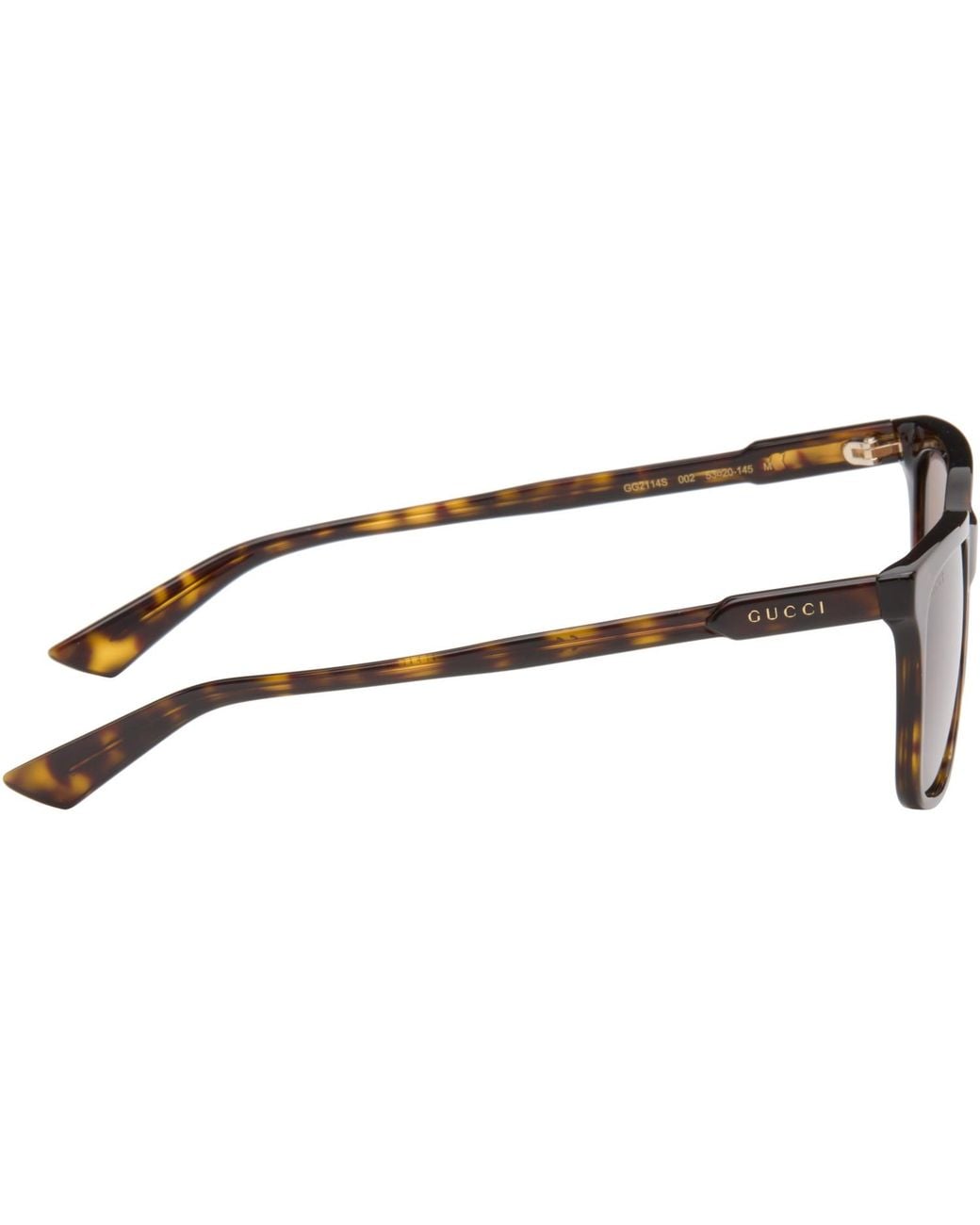 Gucci Brown Square Sunglasses for men