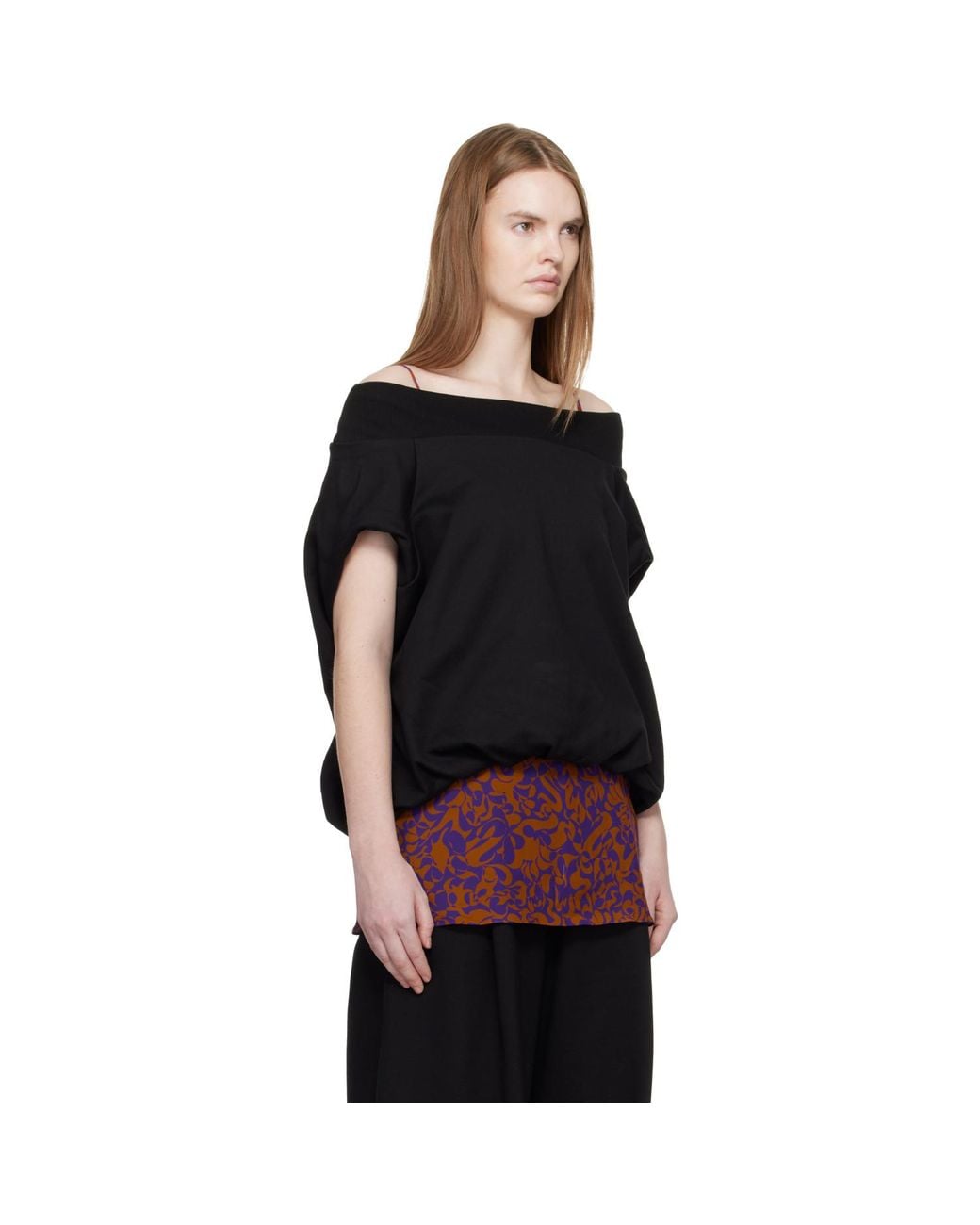 Dries Van Noten Black Cocoon Sweatshirt