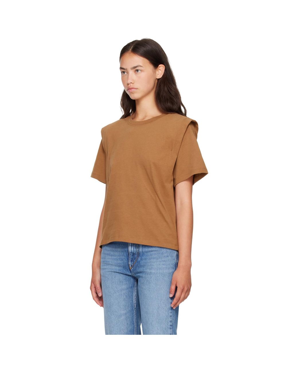 Isabel Marant Blue Tan Zelitos T-Shirt