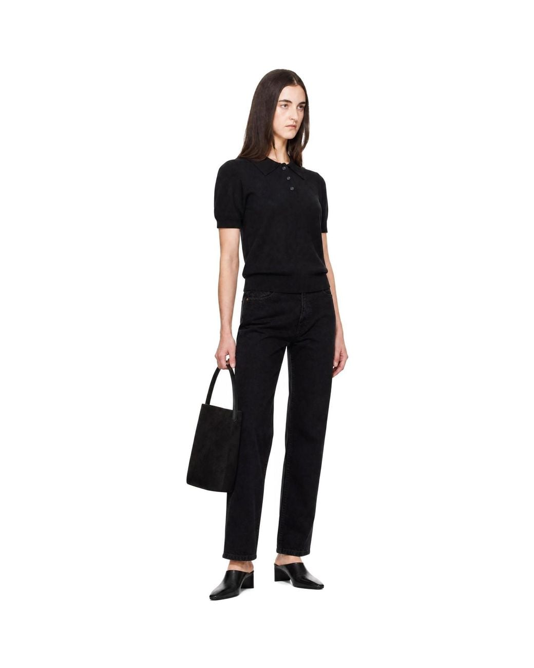 High Sport Black Court Polo