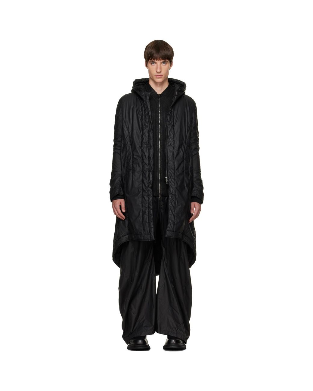 Julius Black Urban Coat for men