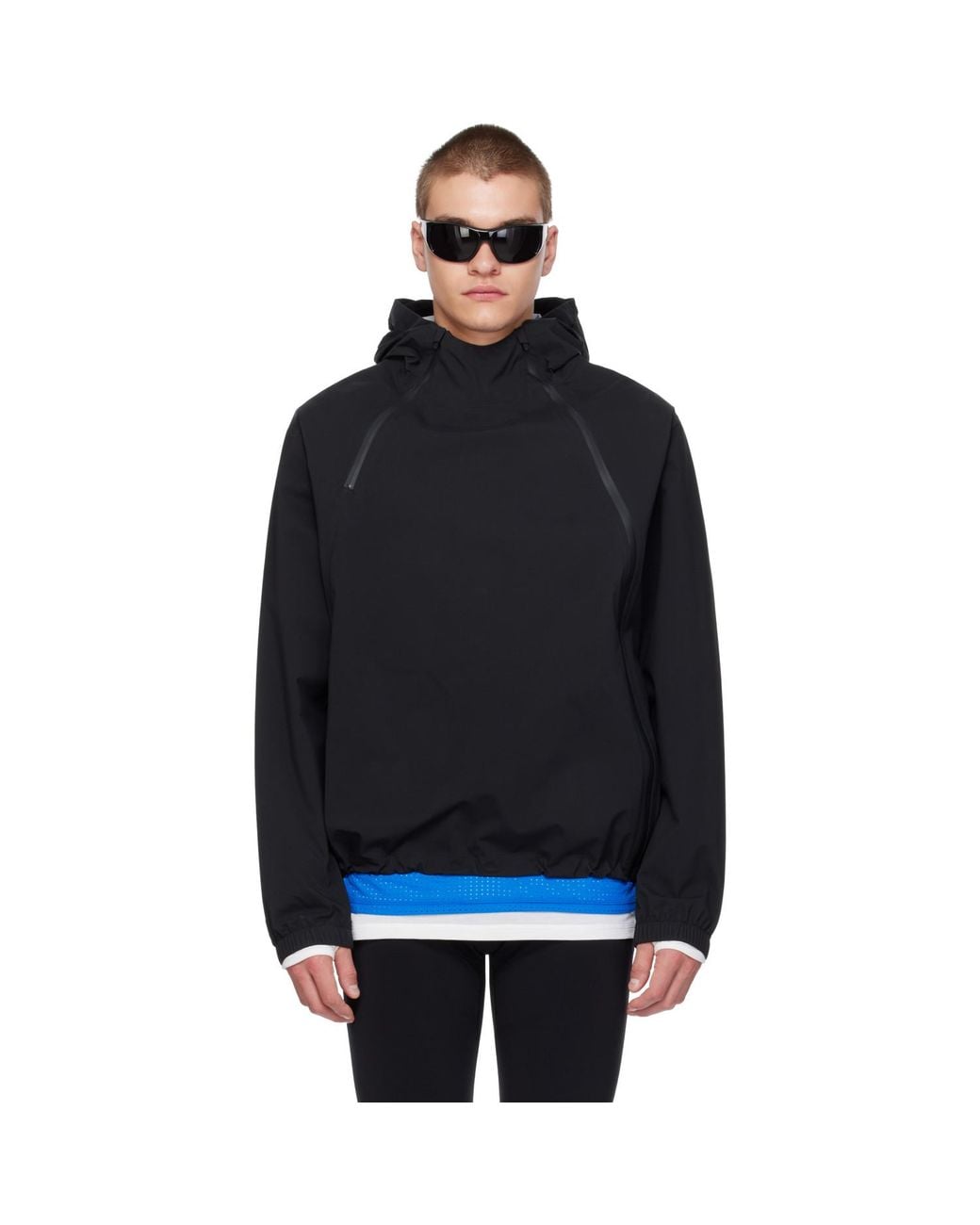 Literary Sport Black Emerson Running Jacket for men