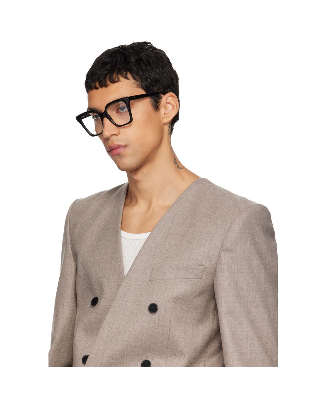 Loewe Black Slim Glasses for men