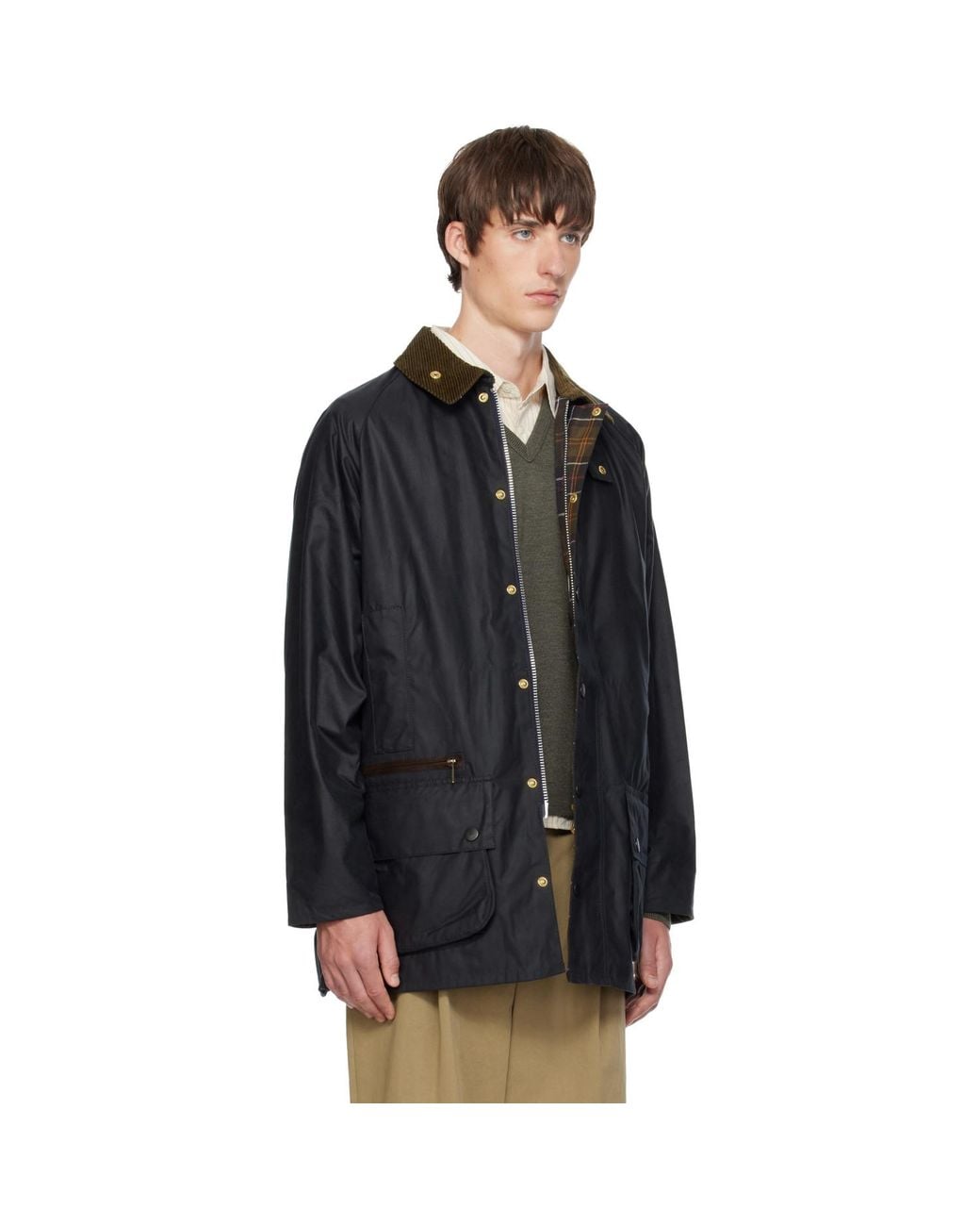 Barbour Black Icons Beaufort Waxed Jacket for men