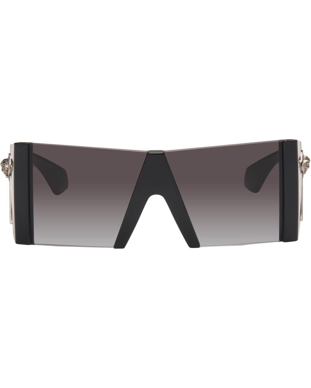 Versace Gray Edge Mask Sunglasses