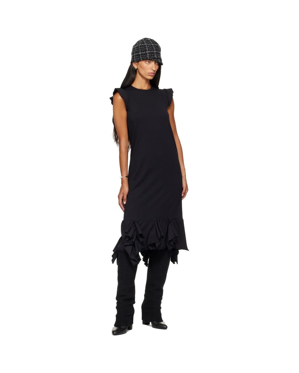 SECONDA Black Sock Tall Boots