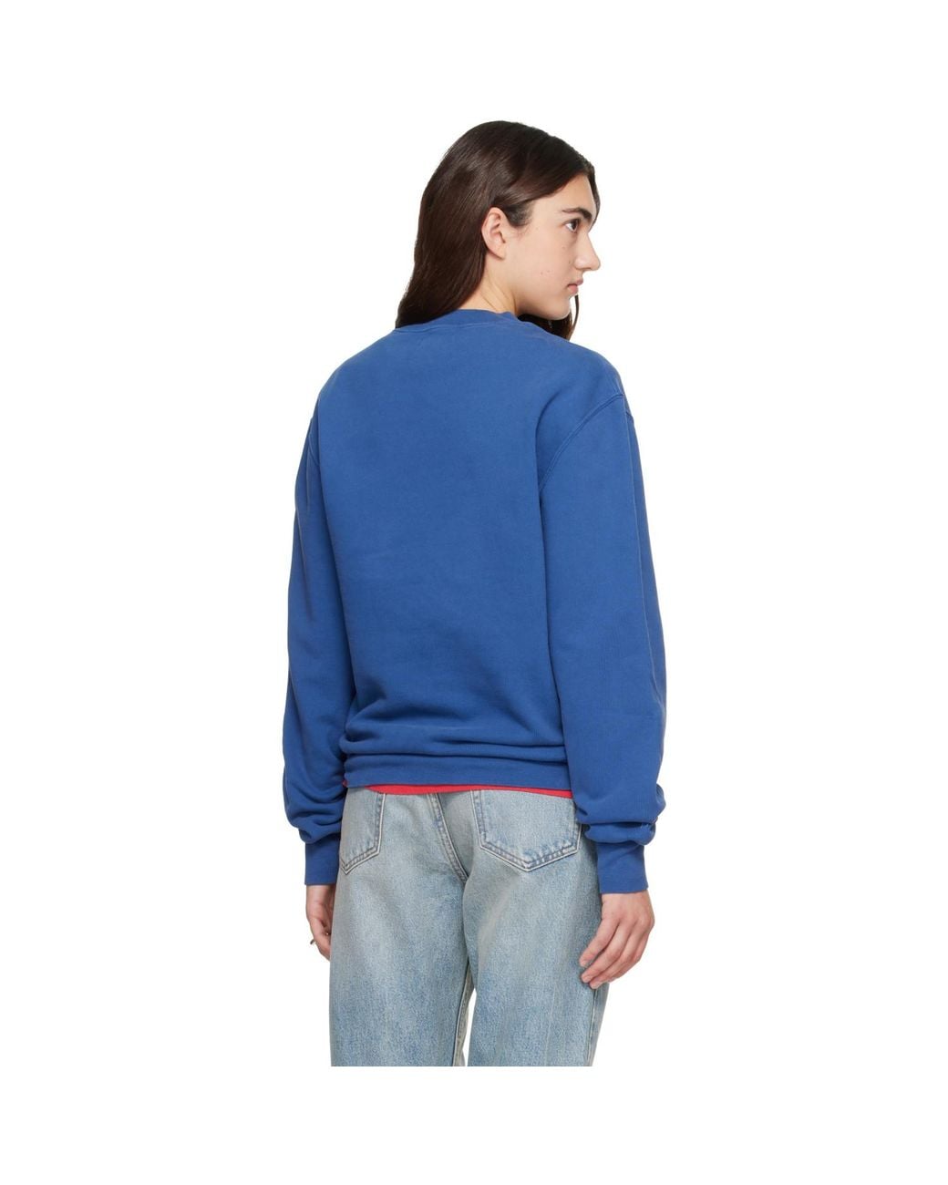 Hanover Blue Sunwashed Staple Crewneck Sweatshirt