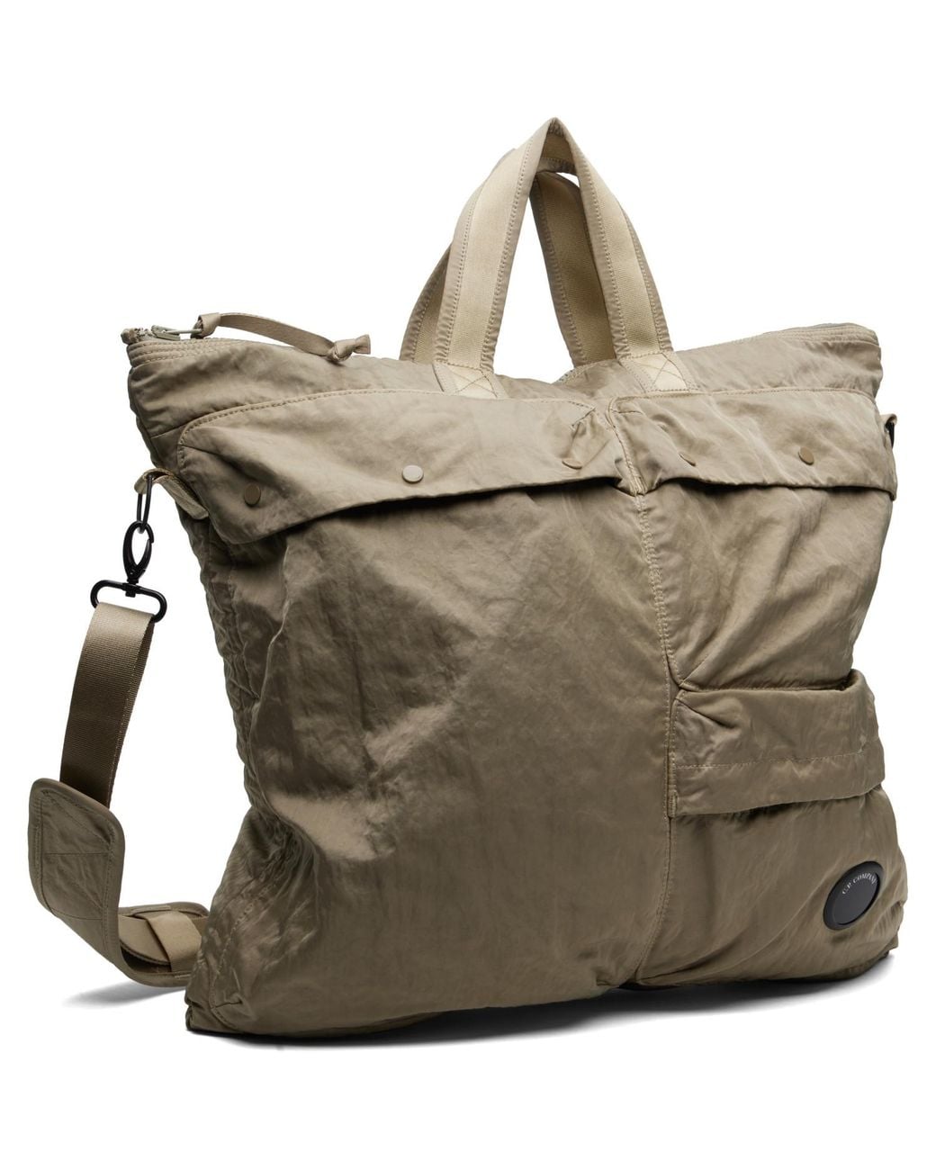 C P Company Multicolor Khaki Nylon B Lens Tote for men