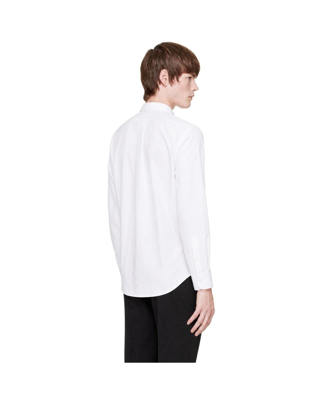 Givenchy White Classic Fit Button Down Shirt for men