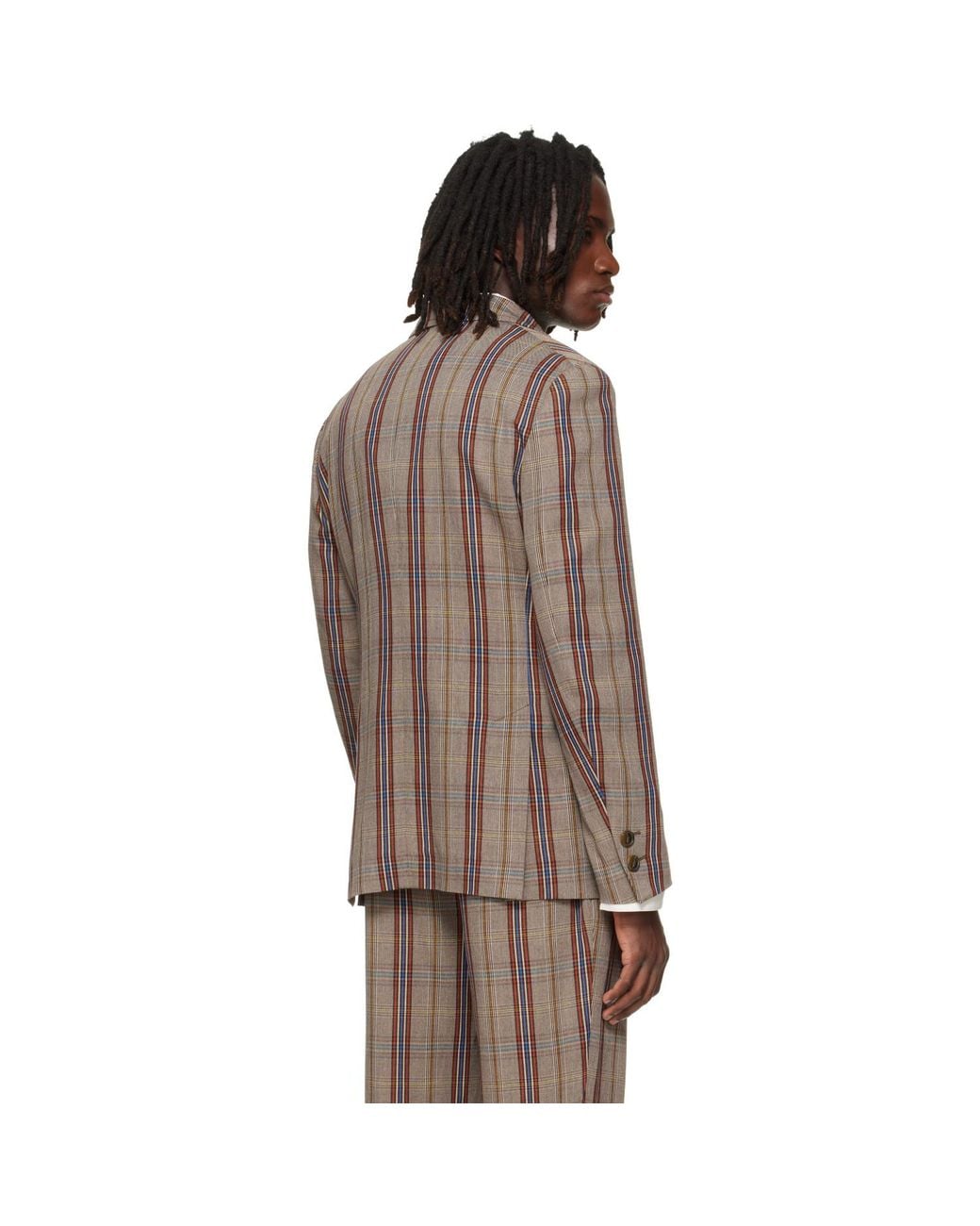Vivienne Westwood Brown Double Breasted Cruise Blazer for men
