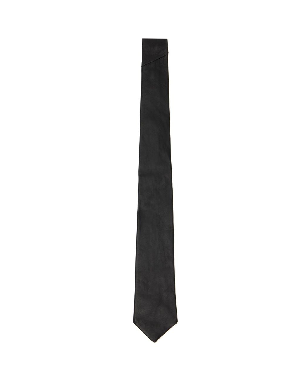 Deadwood Black Timo Leather Neck Tie for men