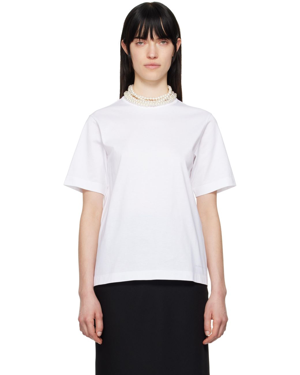 【関税込み】Carven ホワイト フェイクパール Tシャツ Carven ホワイト フェイクパール Tシャツ ホワイト | Lyst