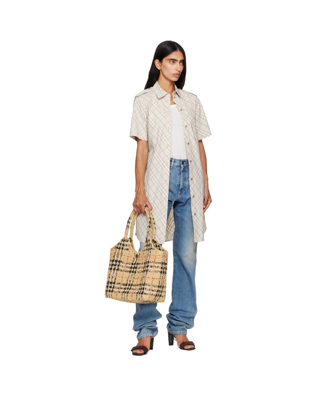 Burberry Metallic Small Margate Tote