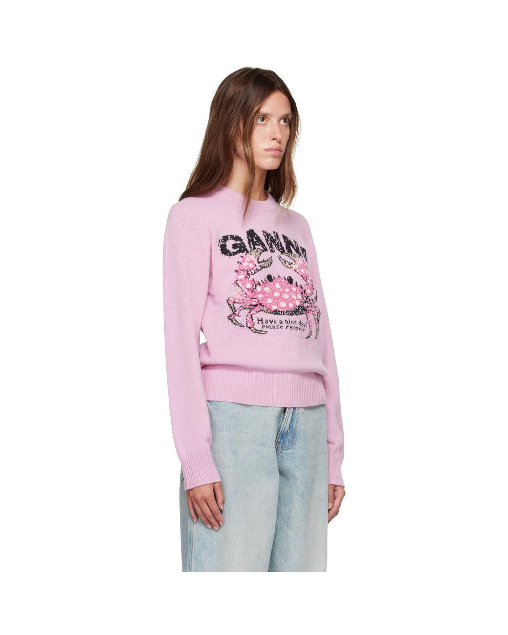 Ganni Red Crab Sweater