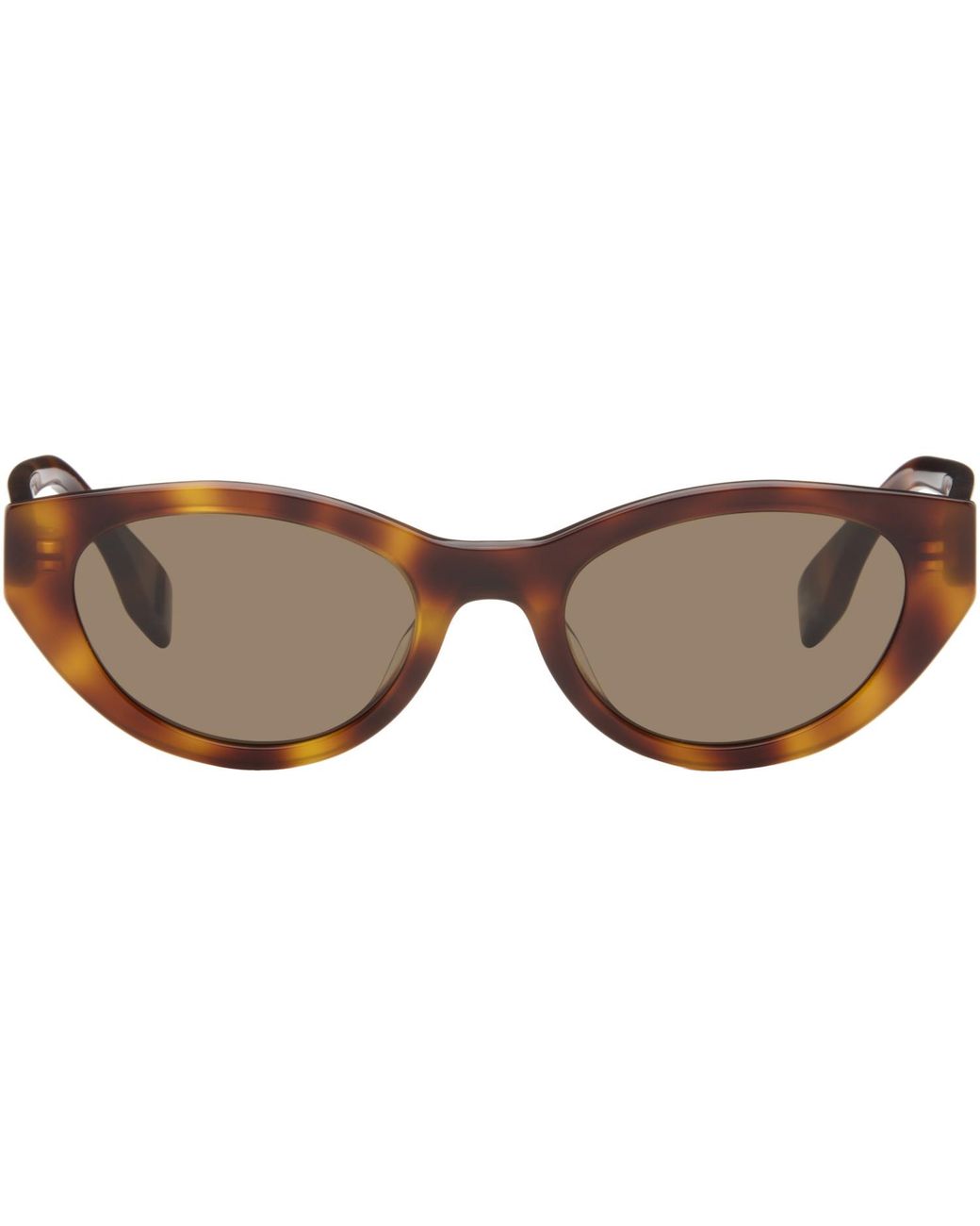 Fendi Brown Lettering Sunglasses