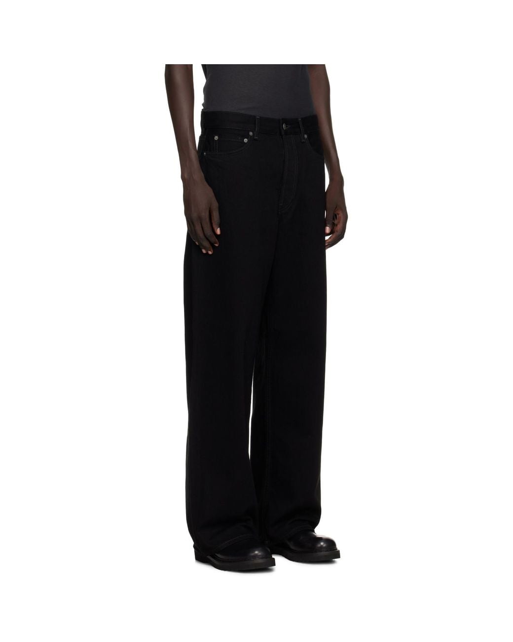 Acne Black Loose Fit 1981 Jeans for men