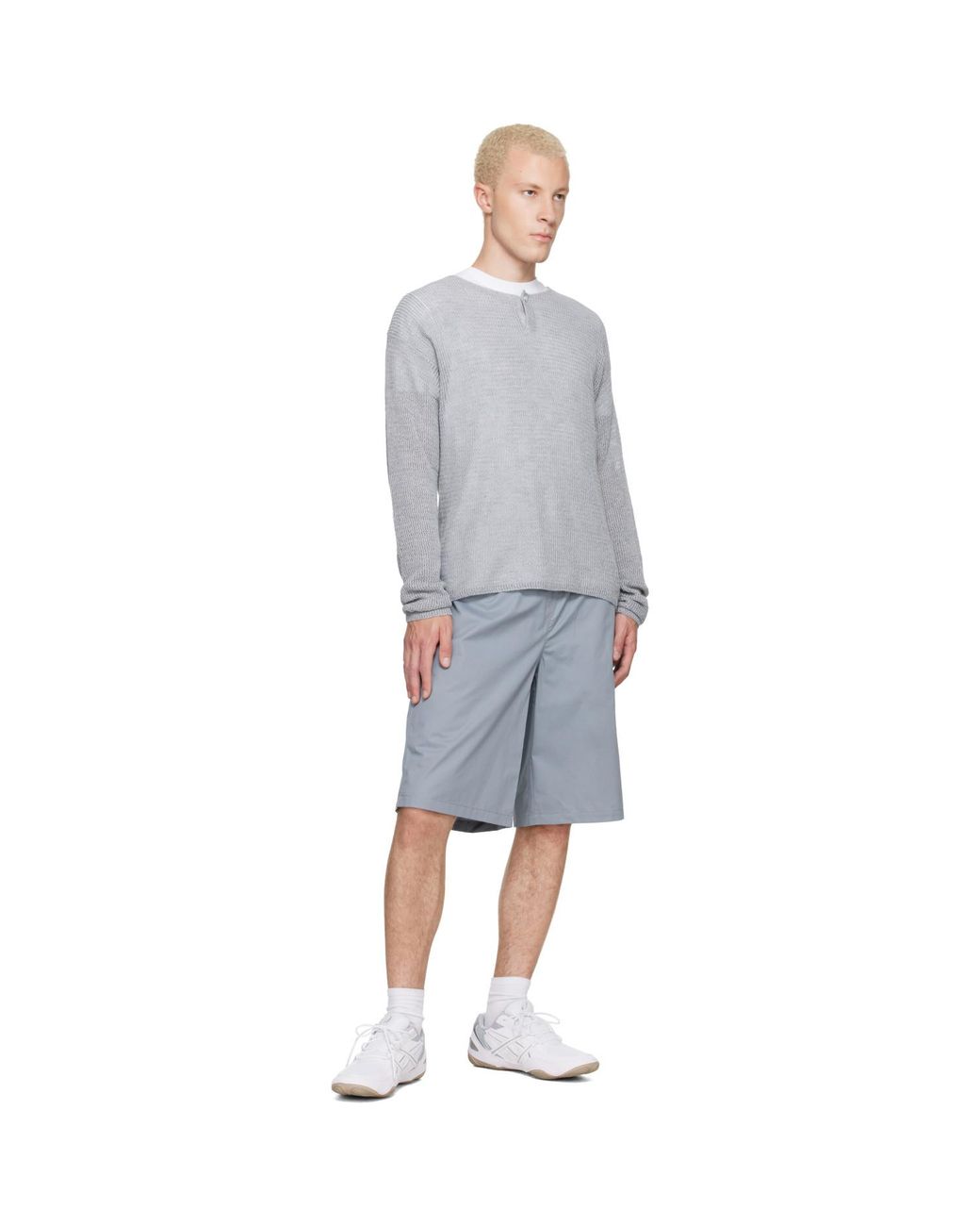 Asics White Hypersync Sneakers for men