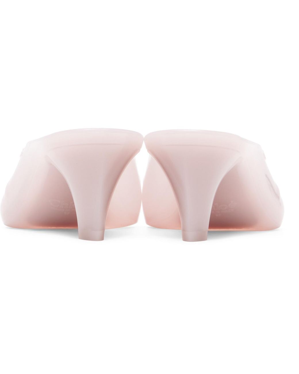 Chloé Pink Jelly' Mule Heeled Sandals
