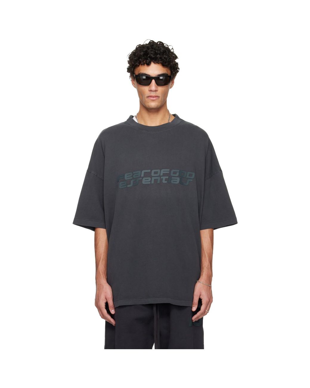 Fear Of God Black Holiday 90S T-Shirt for men