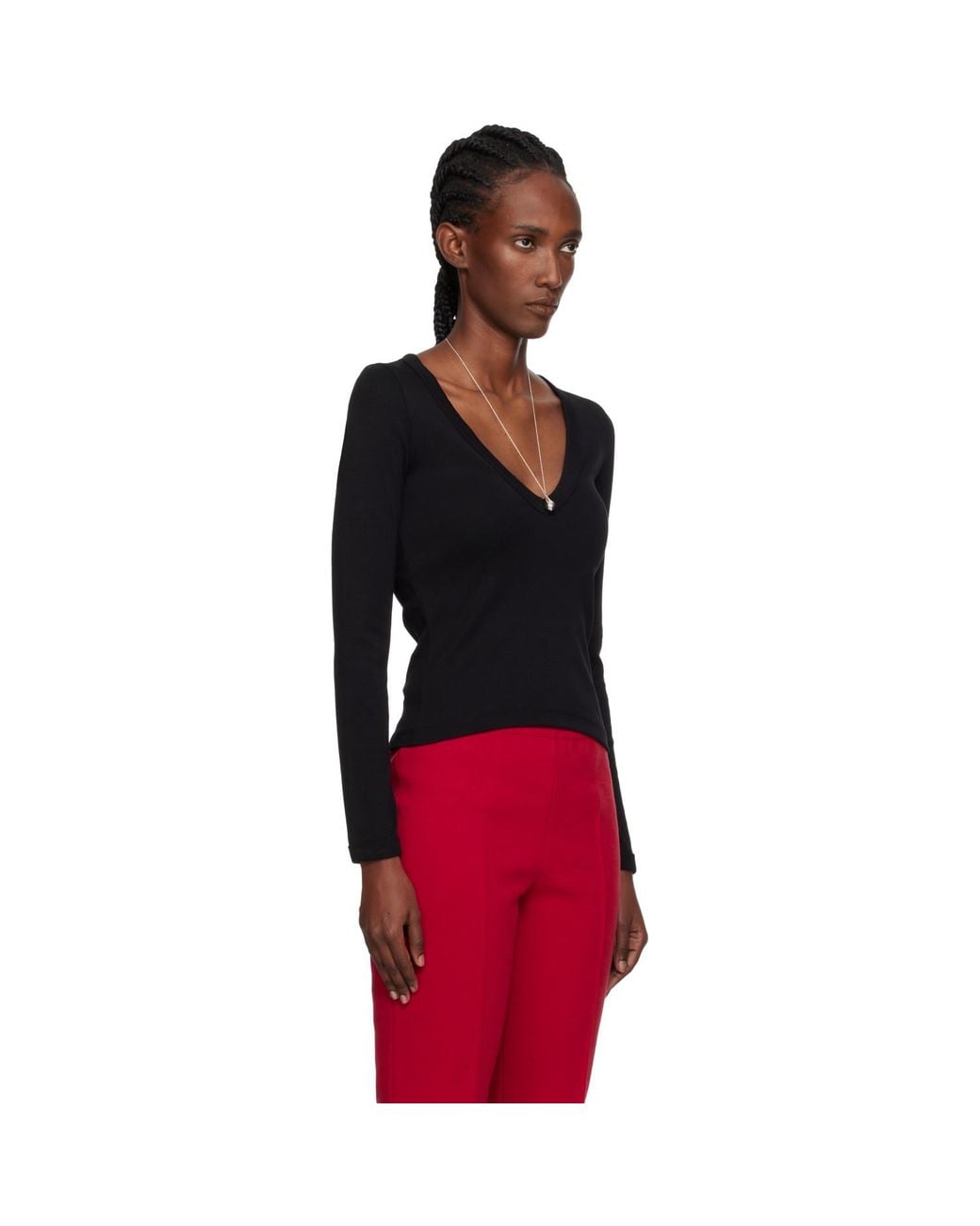 Flore Flore Black Dewi Longsleeve T-Shirt